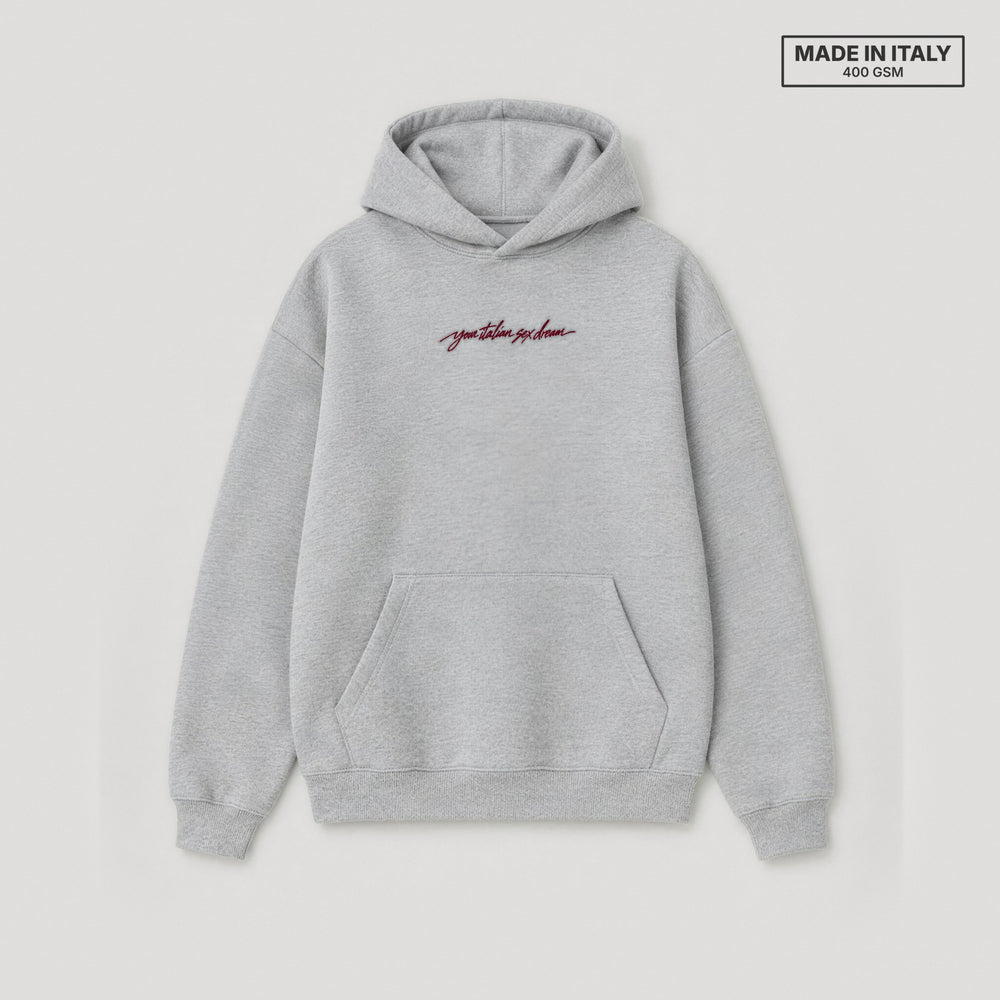 Felpa your italian sex dream Grigio - flat lay fronte