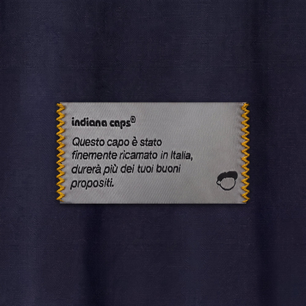 T-Shirt Oversize Pausa Terea Blu - zoom etichetta