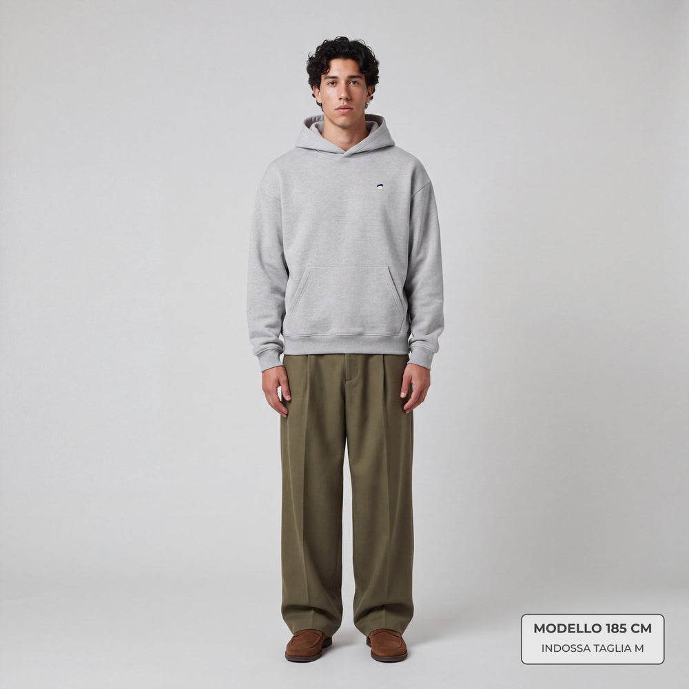 Felpa con cappuccio Essentials Grigio - modello