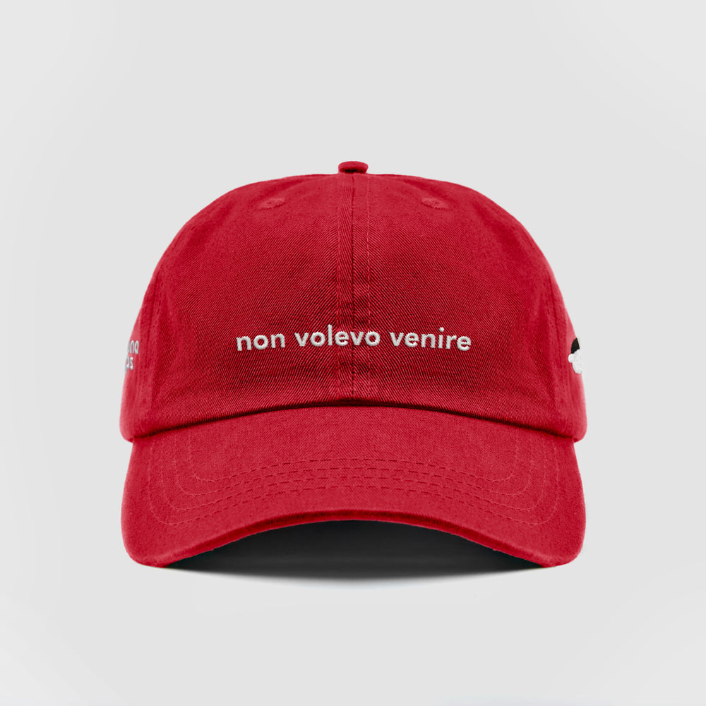 Cappellino in cotone "non volevo venire"
