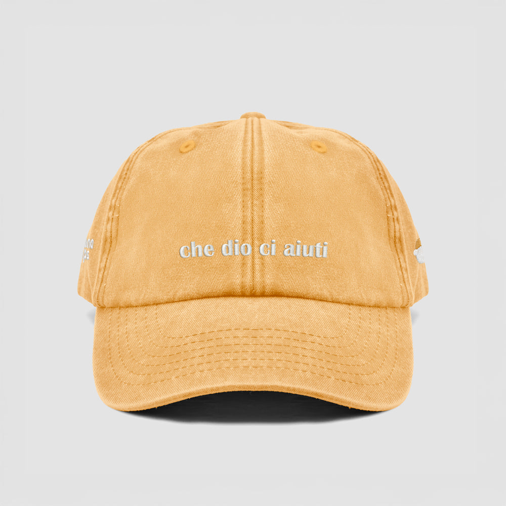 Cappellino vintage "che dio ci aiuti"