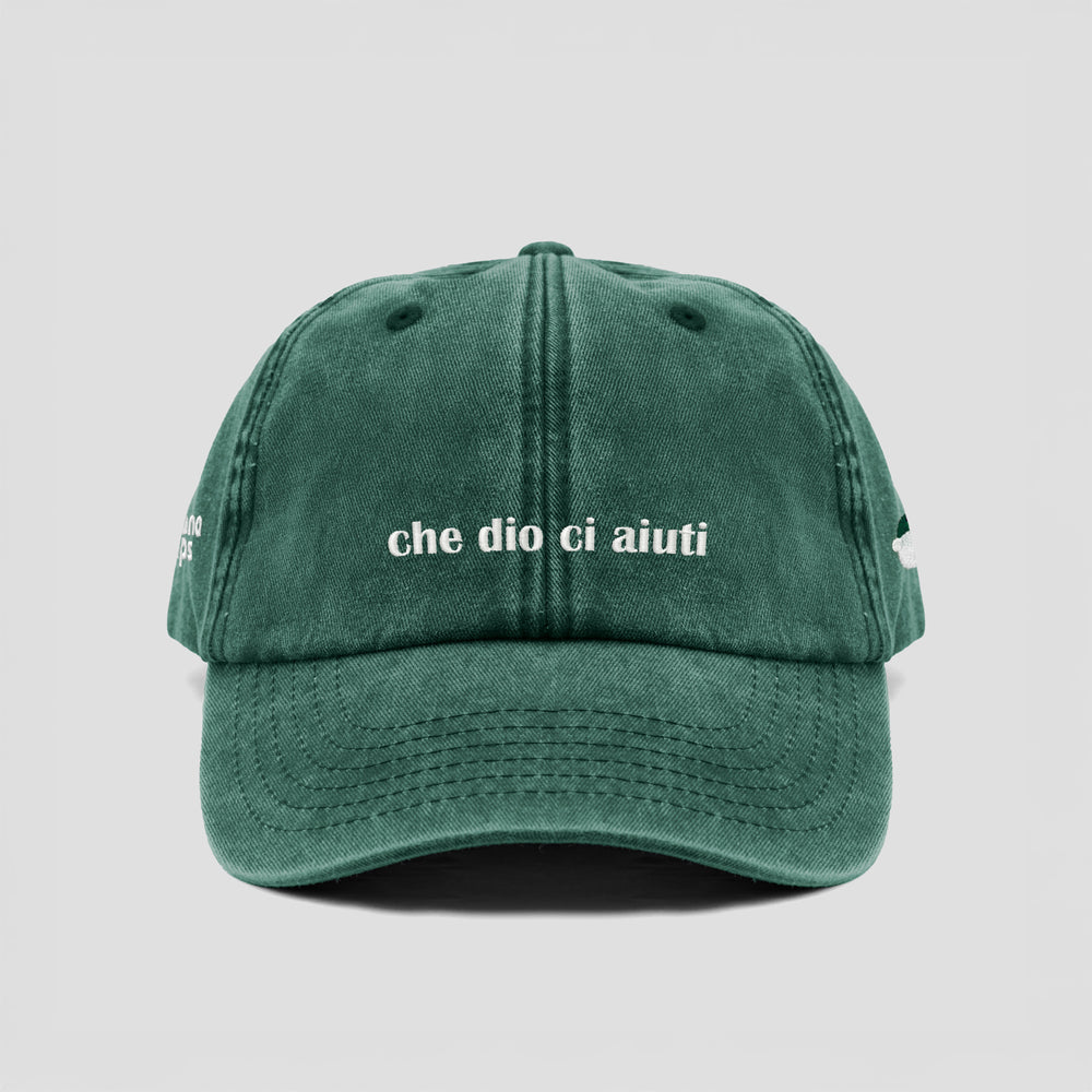 Cappellino vintage "che dio ci aiuti"