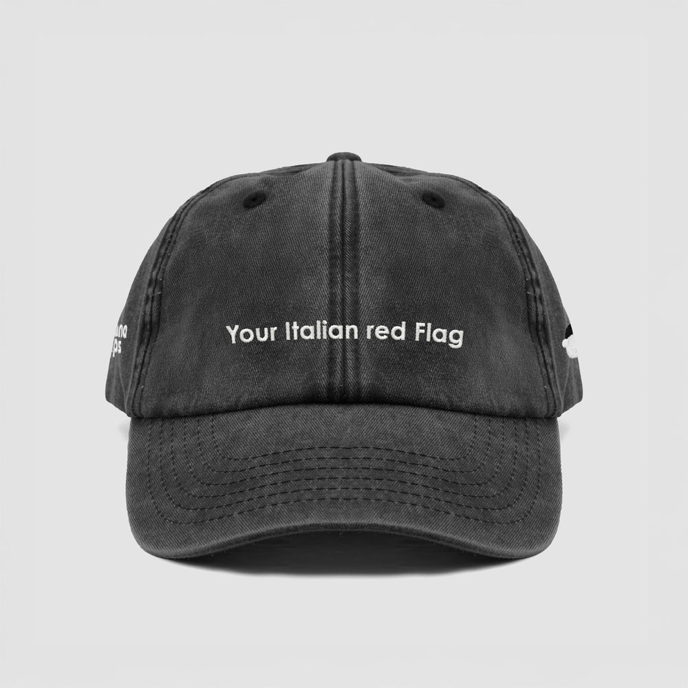 Cappellino vintage "Your Italian red Flag"