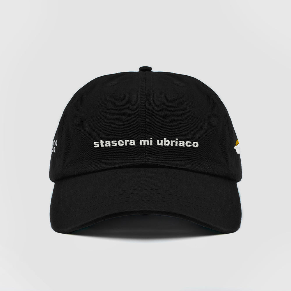 Cappellino in cotone "stasera mi ubriaco"
