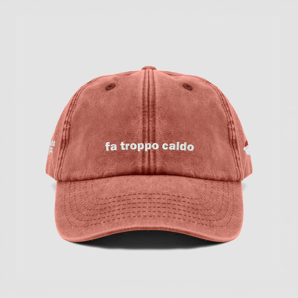 Cappellino vintage "fa troppo caldo"