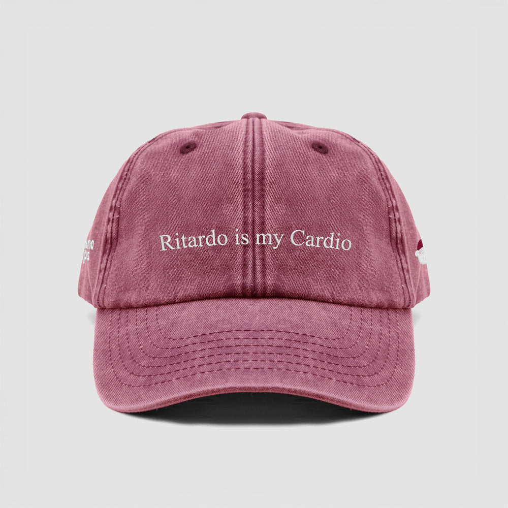 Cappellino vintage "Ritardo is my Cardio"