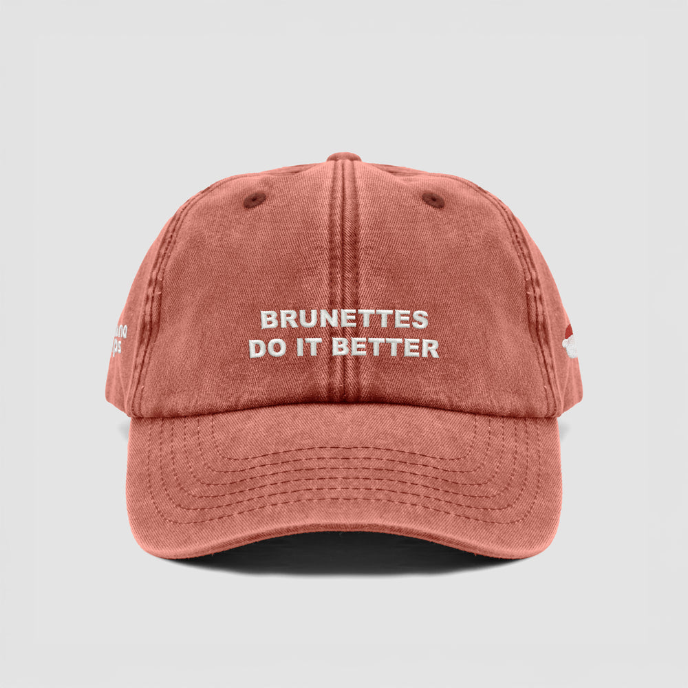 Cappellino vintage ''BRUNETTES DO IT BETTER''