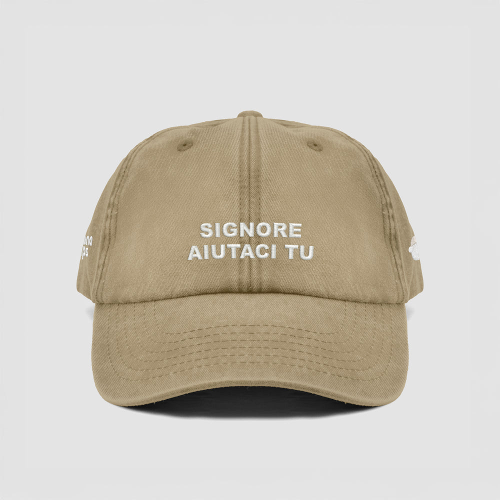 Cappellino vintage "SIGNORE AIUTACI TU"