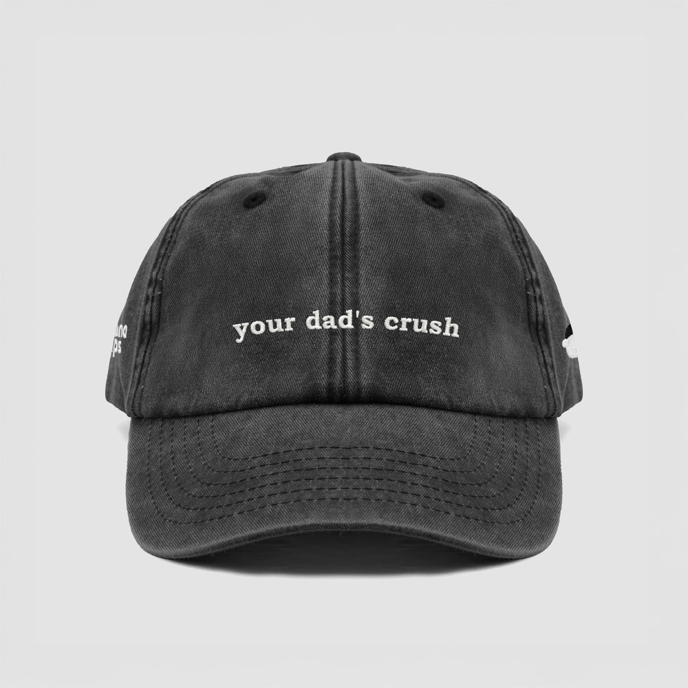 Cappellino vintage in cotone "Your dad's crush"