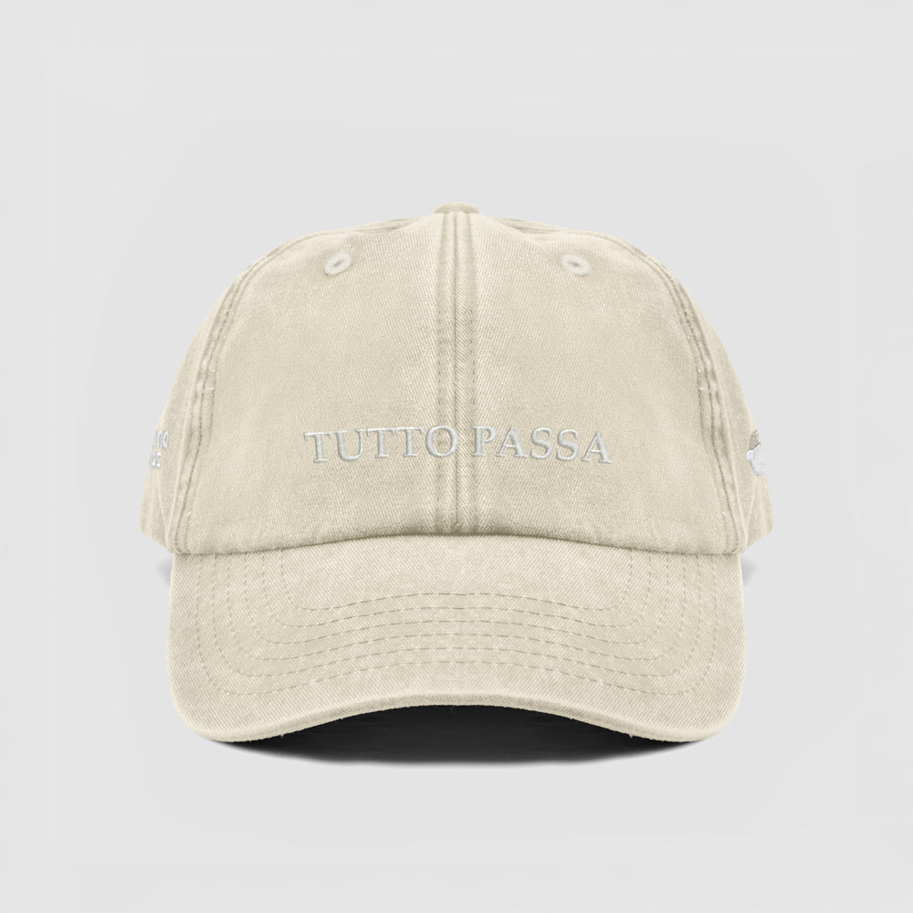 Cappellino vintage "TUTTO PASSA"