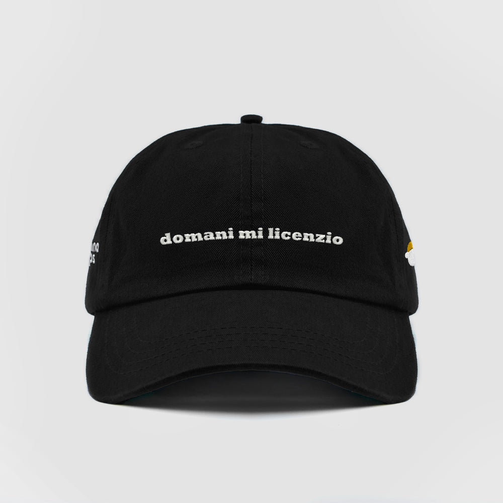 Cappellino in cotone "domani mi licenzio"