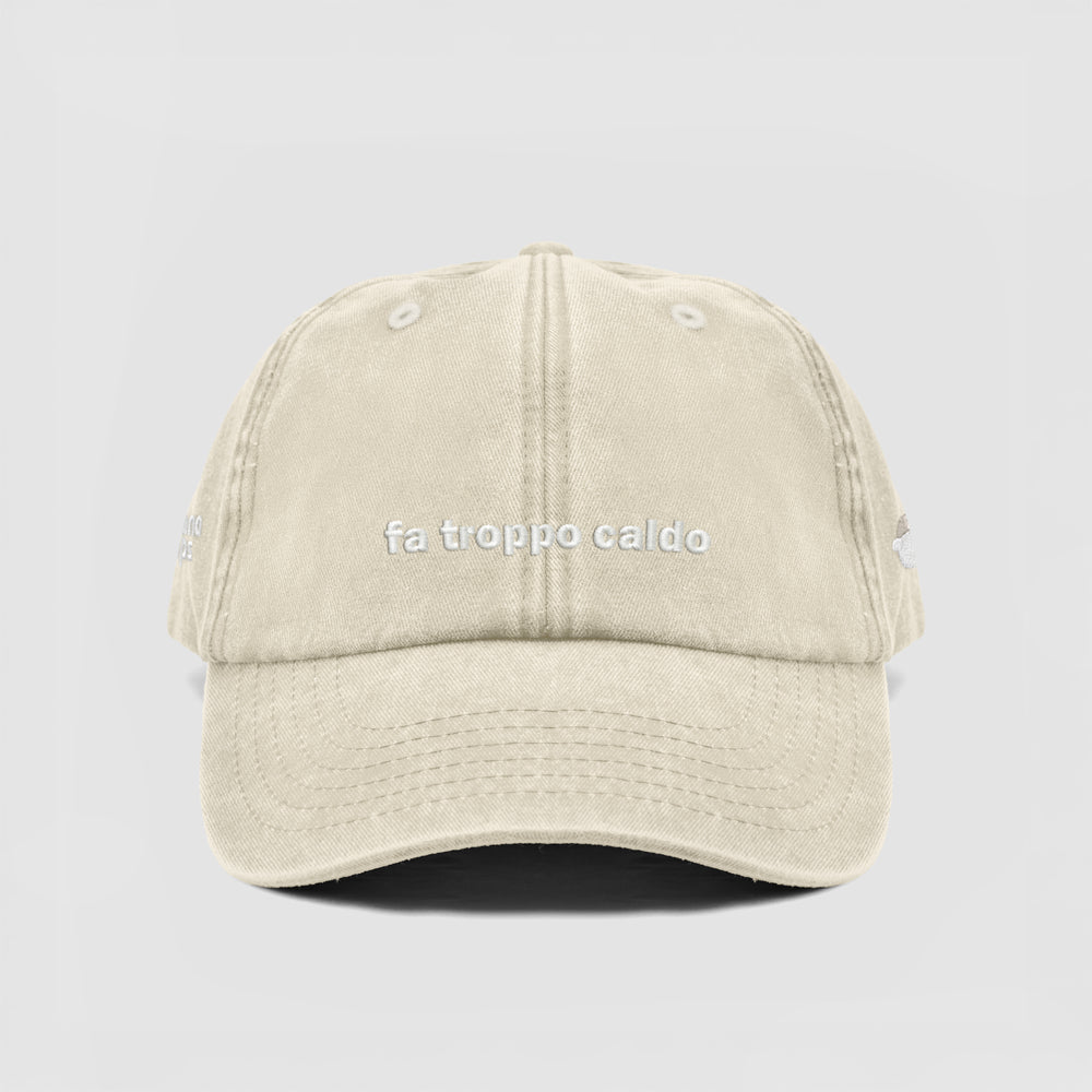 Cappellino vintage "fa troppo caldo"