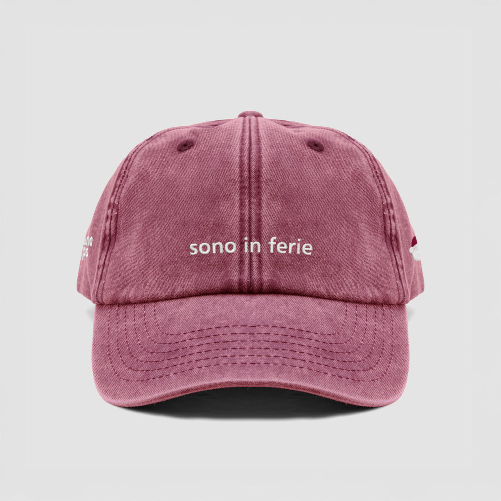 Cappellino vintage ''sono in ferie''