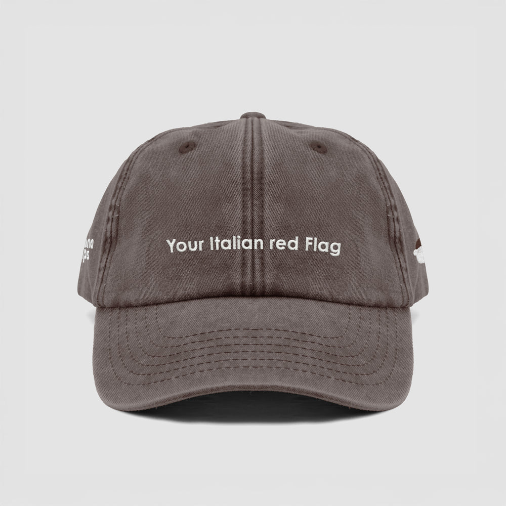 Cappellino vintage "Your Italian red Flag"