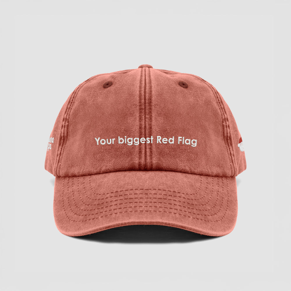 Cappellino vintage "Your biggest Red Flag"