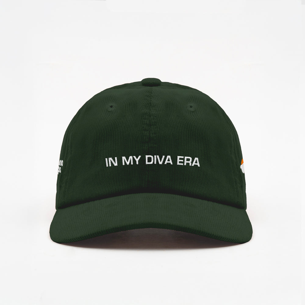 Cappellino in velluto a coste "In my diva era"
