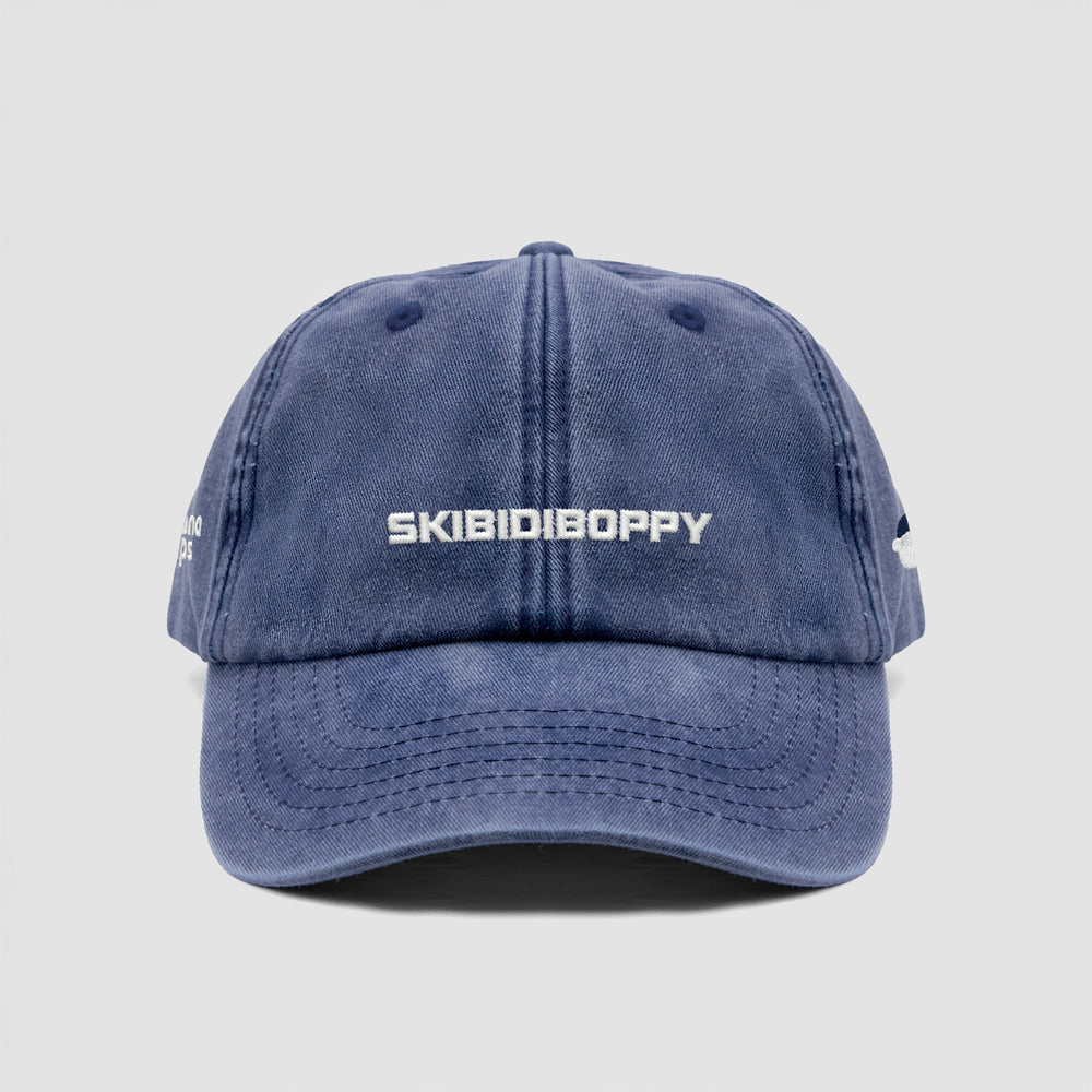 Cappellino vintage in cotone "skibidiboppy"