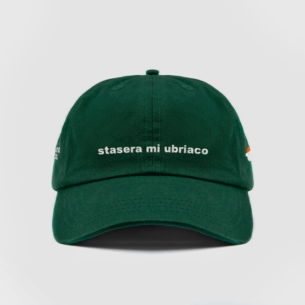 Cappellino in cotone "stasera mi ubriaco"