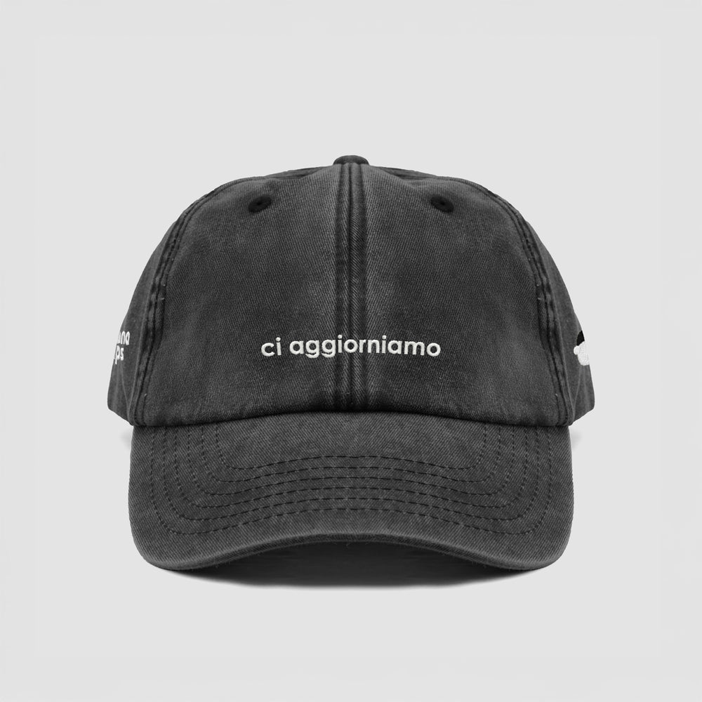 Cappellino vintage ''ci aggiorniamo''