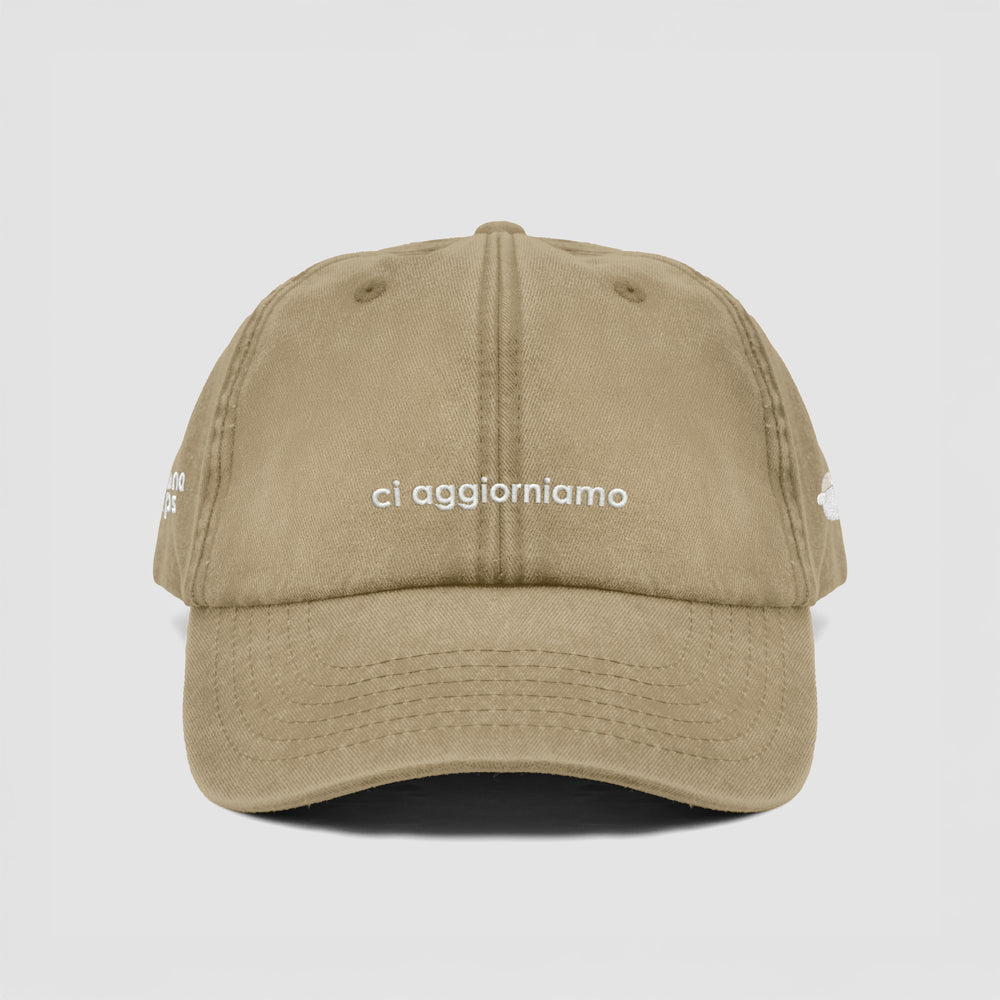 Cappellino vintage ''ci aggiorniamo''