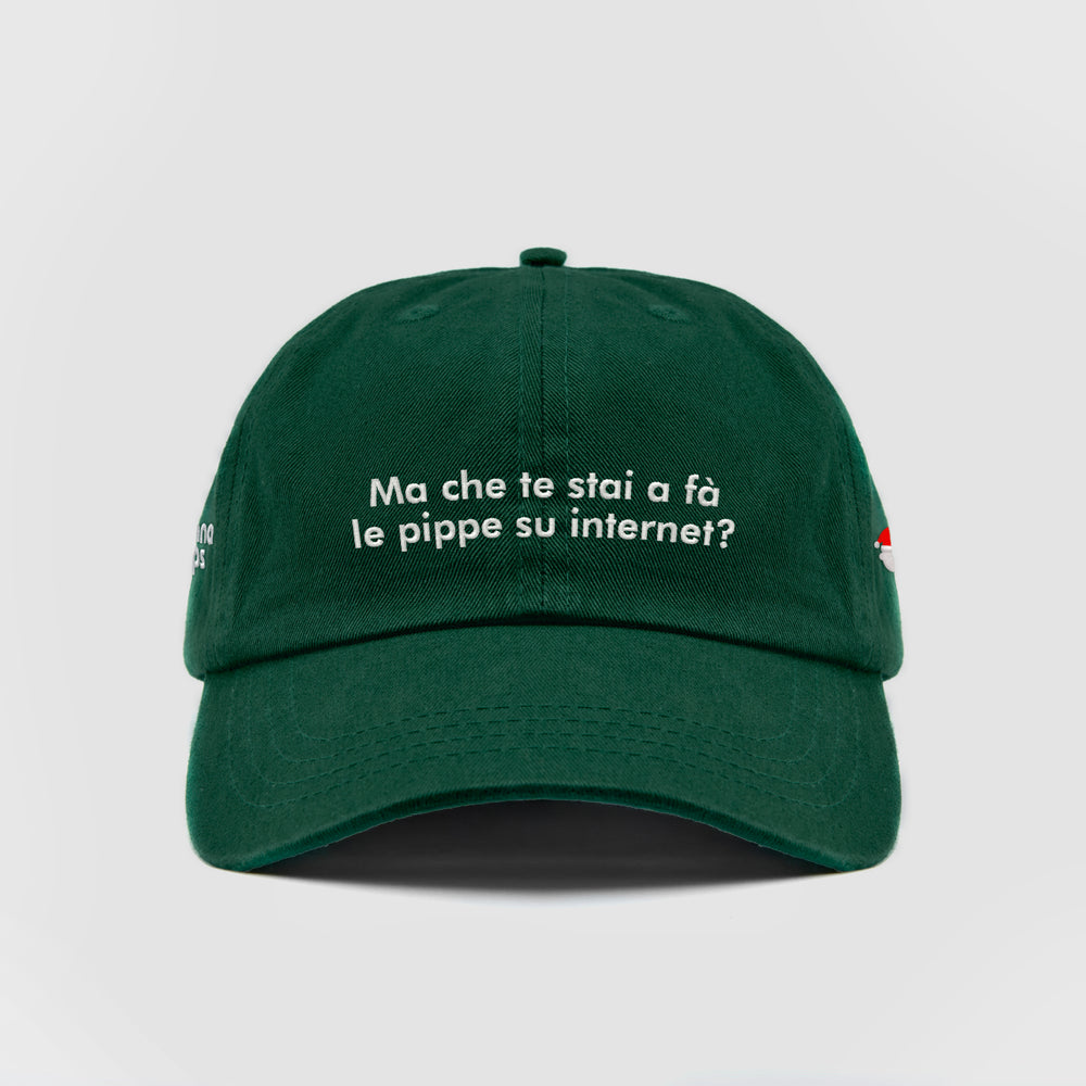 Cappellino "Ma che te stai a fà le pippe su internet?"