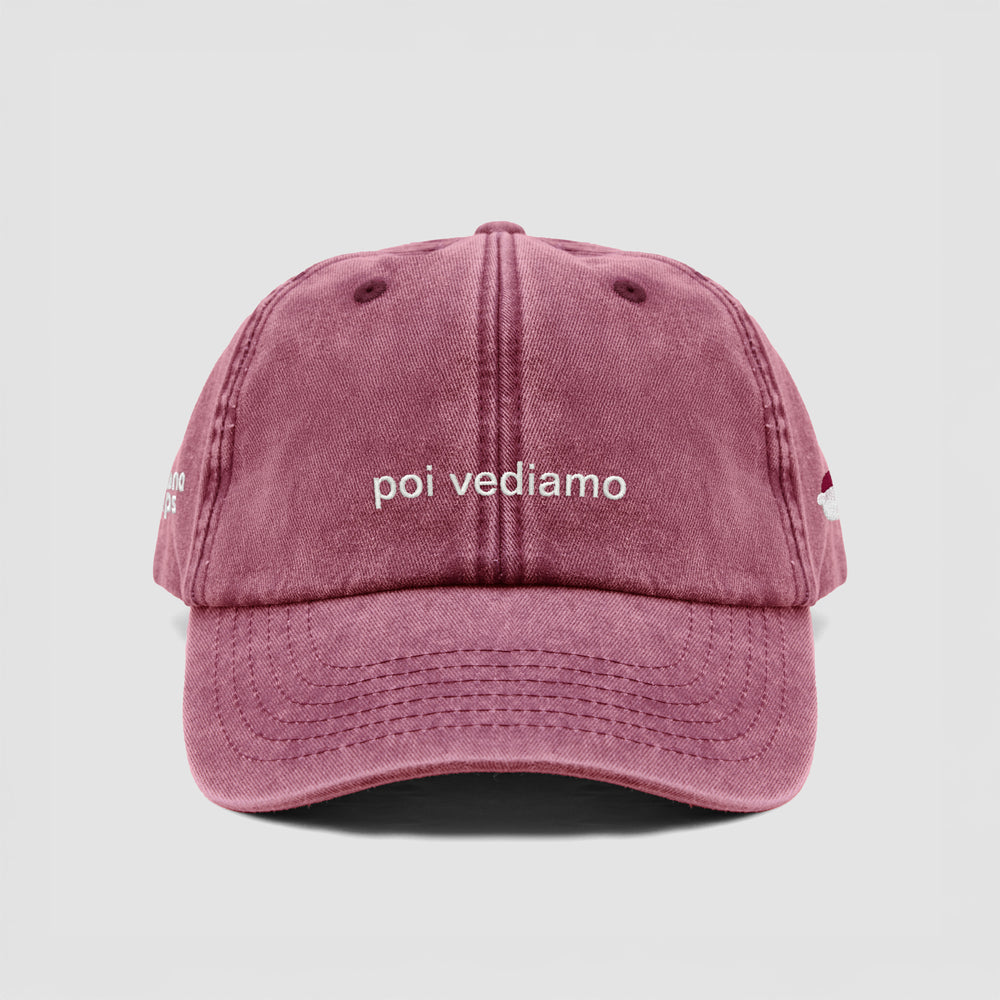 Cappellino vintage "poi vediamo"
