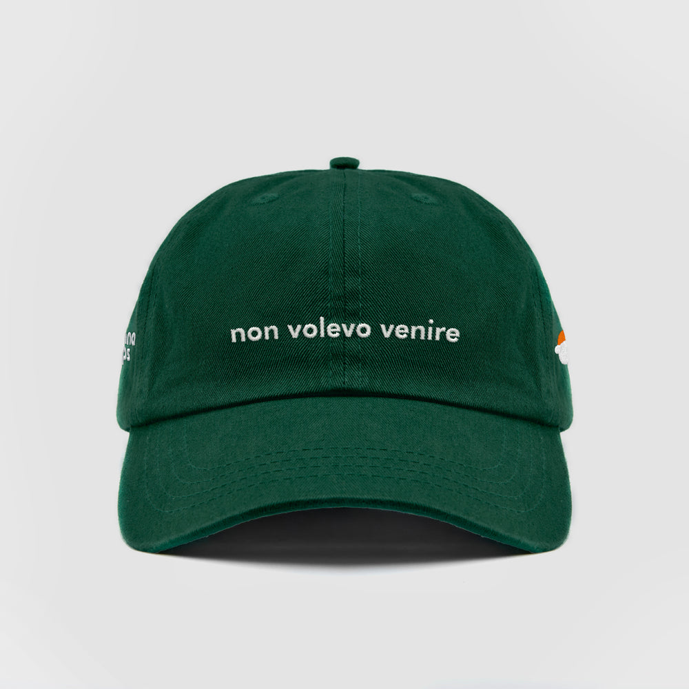 Cappellino in cotone "non volevo venire"