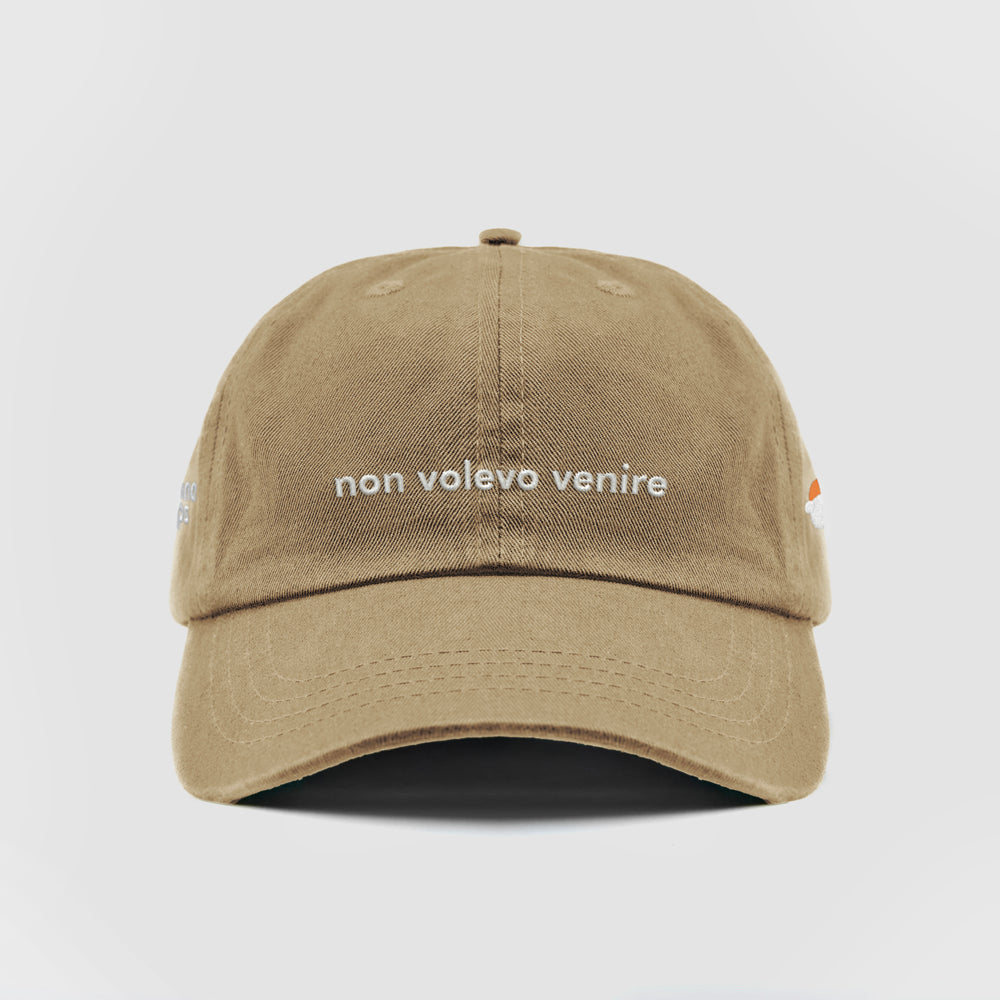 Cappellino in cotone "non volevo venire"