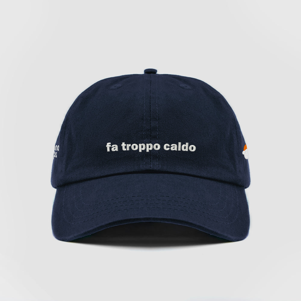 Cappellino "fa troppo caldo"