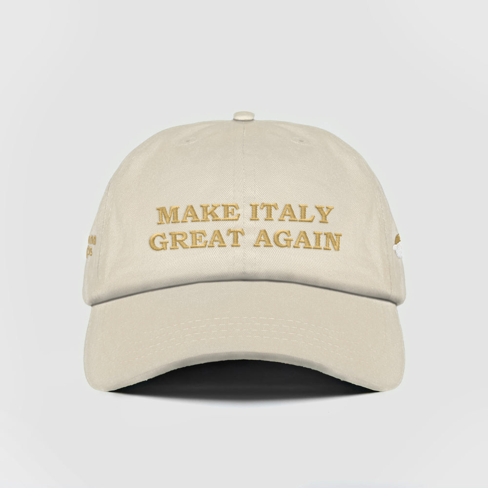 Cappellino in cotone "Make Italy great again"