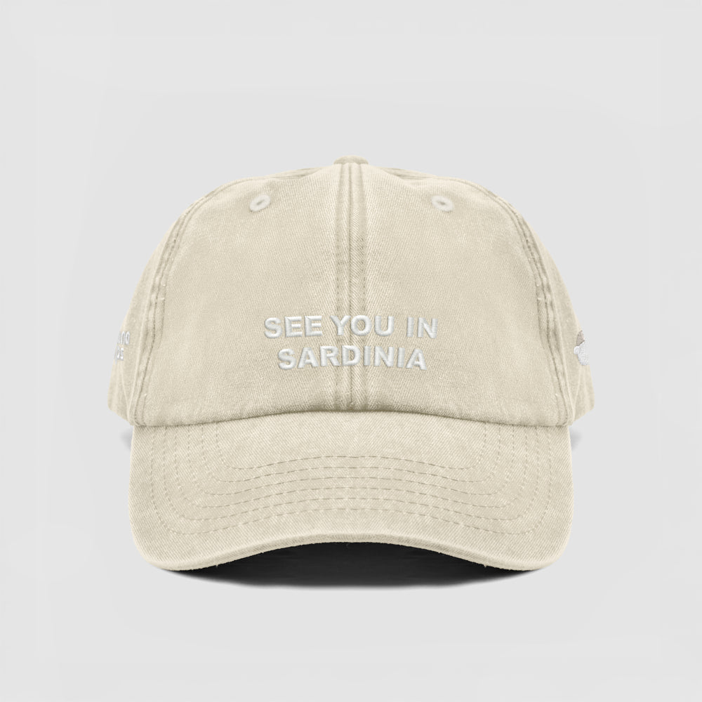 Cappellino vintage ''SEE YOU IN SARDINIA''