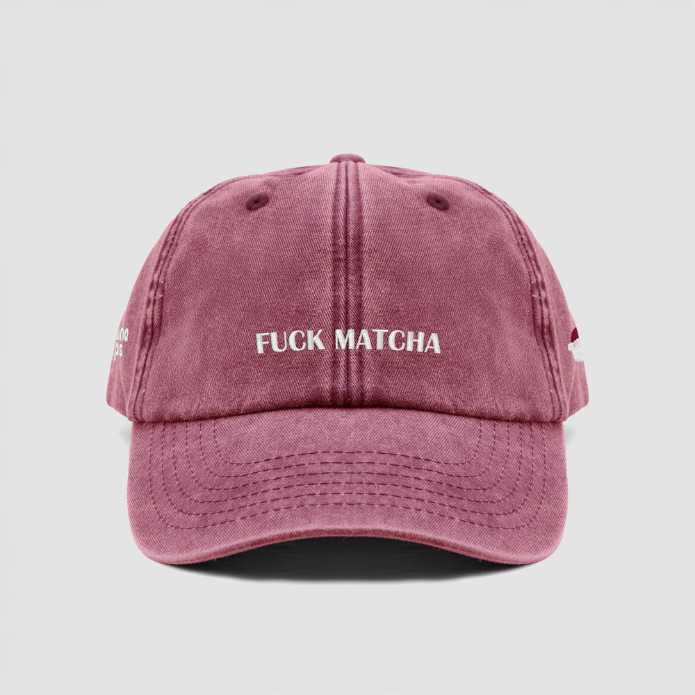 Cappellino vintage "FUCK MATCHA"