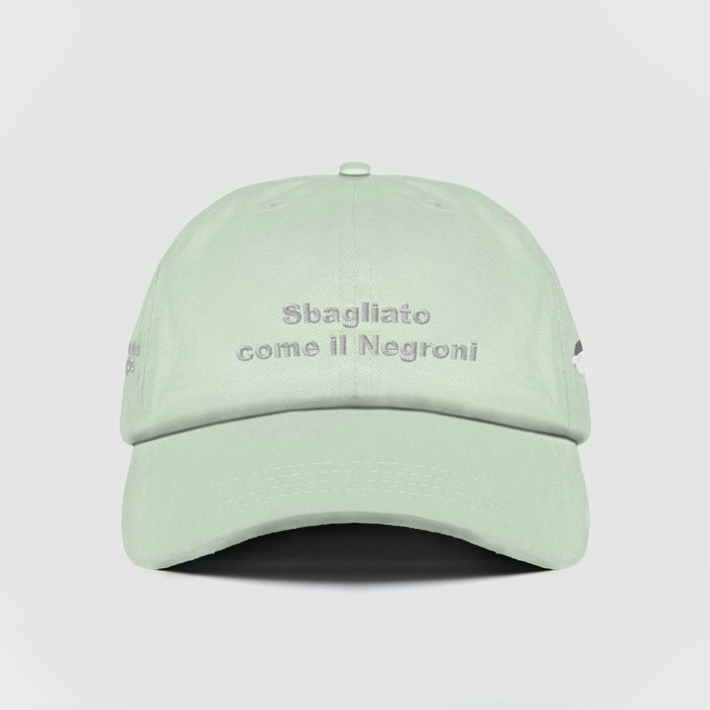 Cappellino in cotone "Sbagliato come il Negroni"