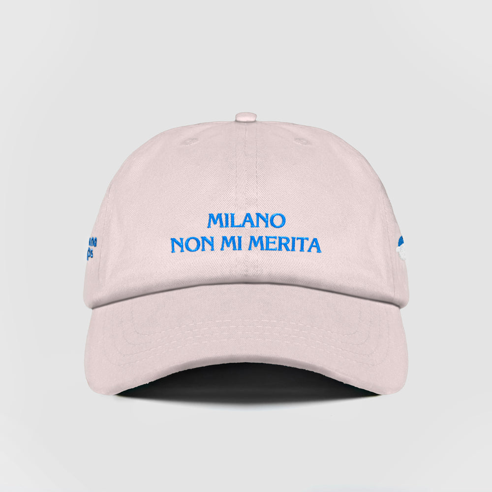 Cappellino "MILANO NON MI MERITA"