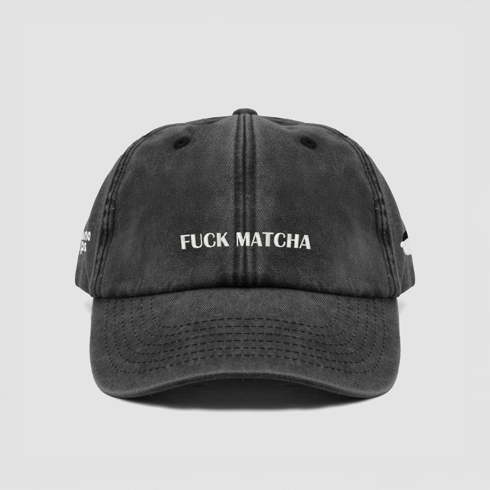 Cappellino vintage "FUCK MATCHA"