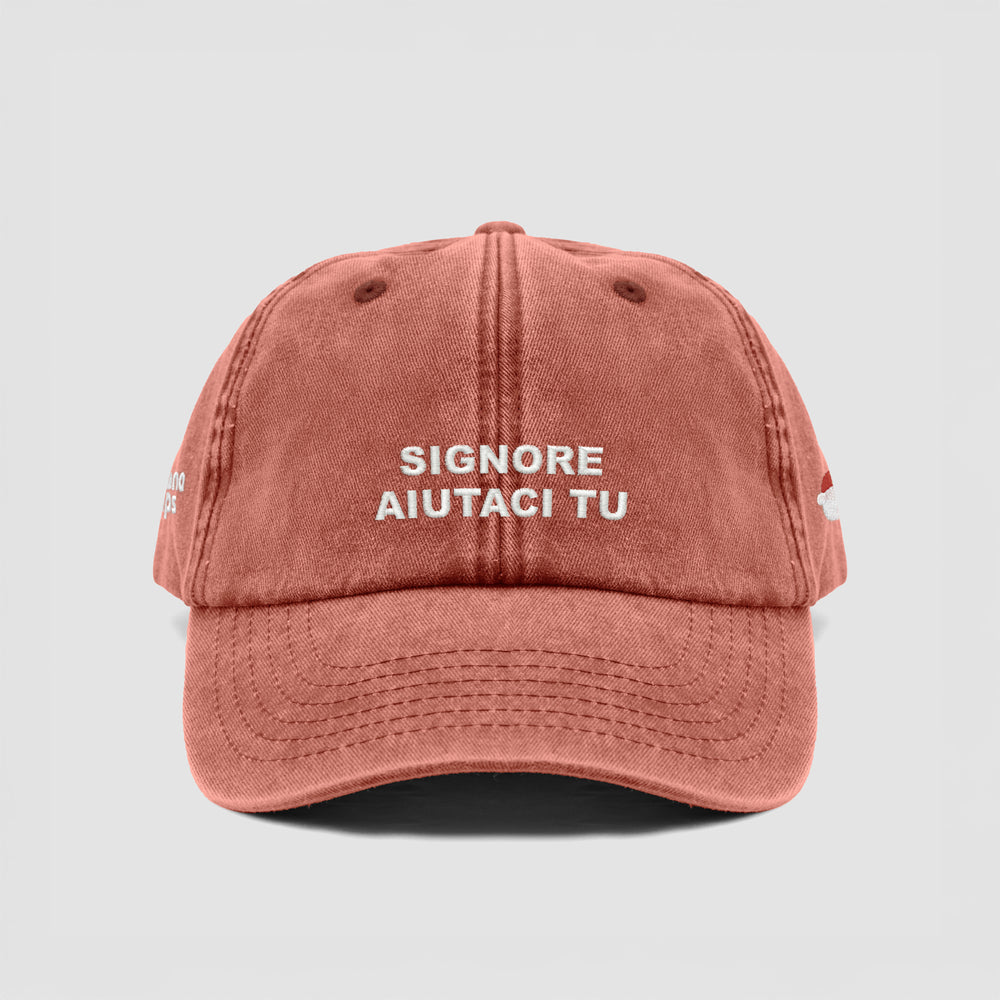 Cappellino vintage "SIGNORE AIUTACI TU"