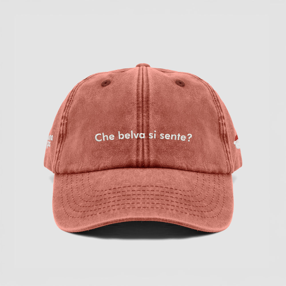Cappellino vintage ''Che belva si sente?''