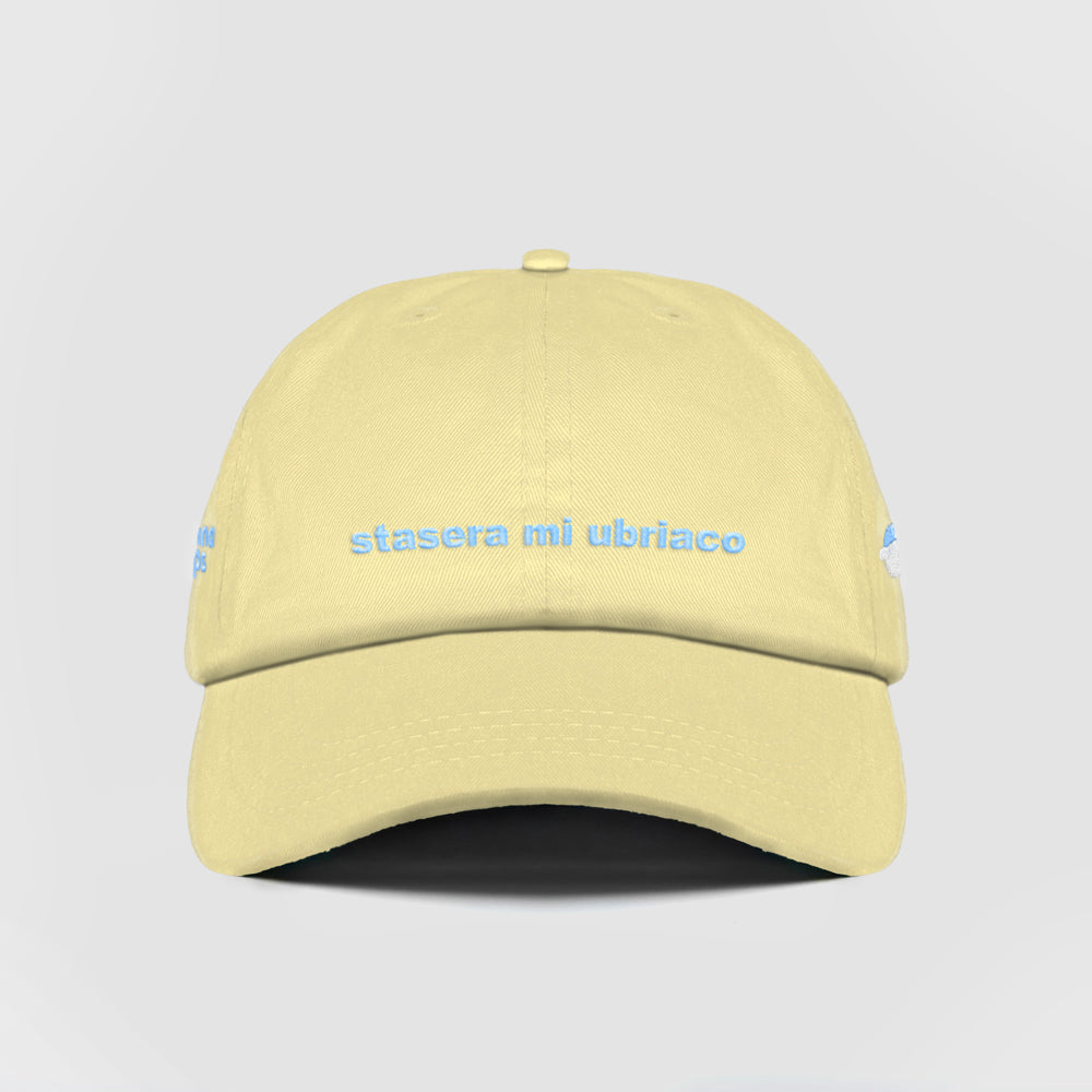 Cappellino in cotone "stasera mi ubriaco"