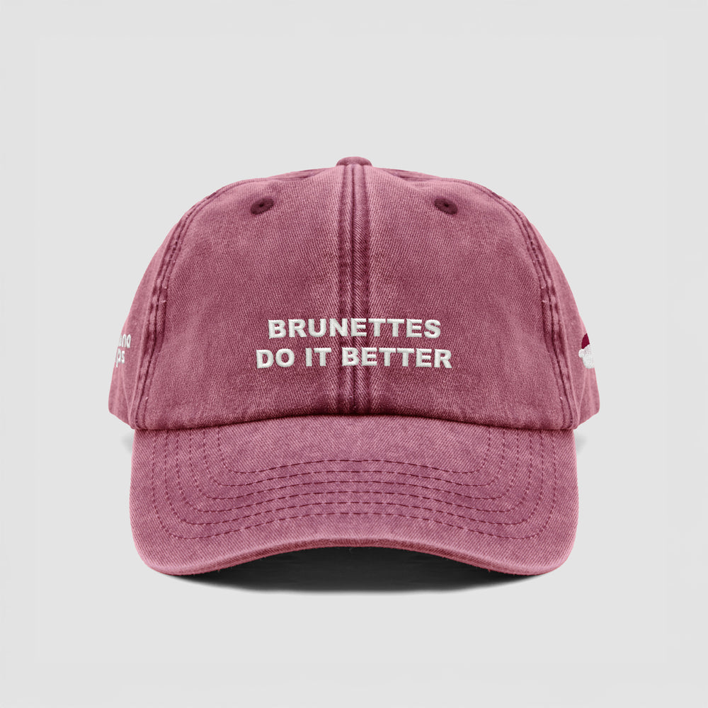 Cappellino vintage ''BRUNETTES DO IT BETTER''