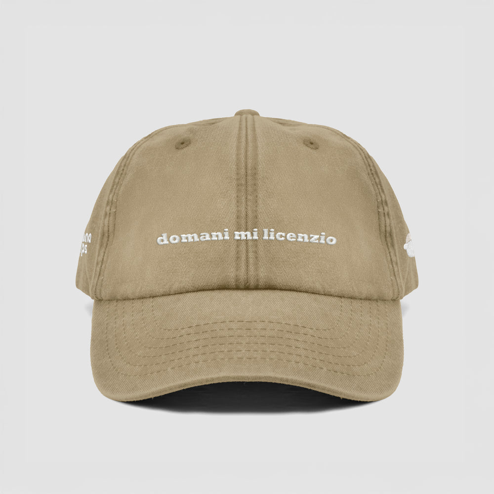 Cappellino vintage "domani mi licenzio"