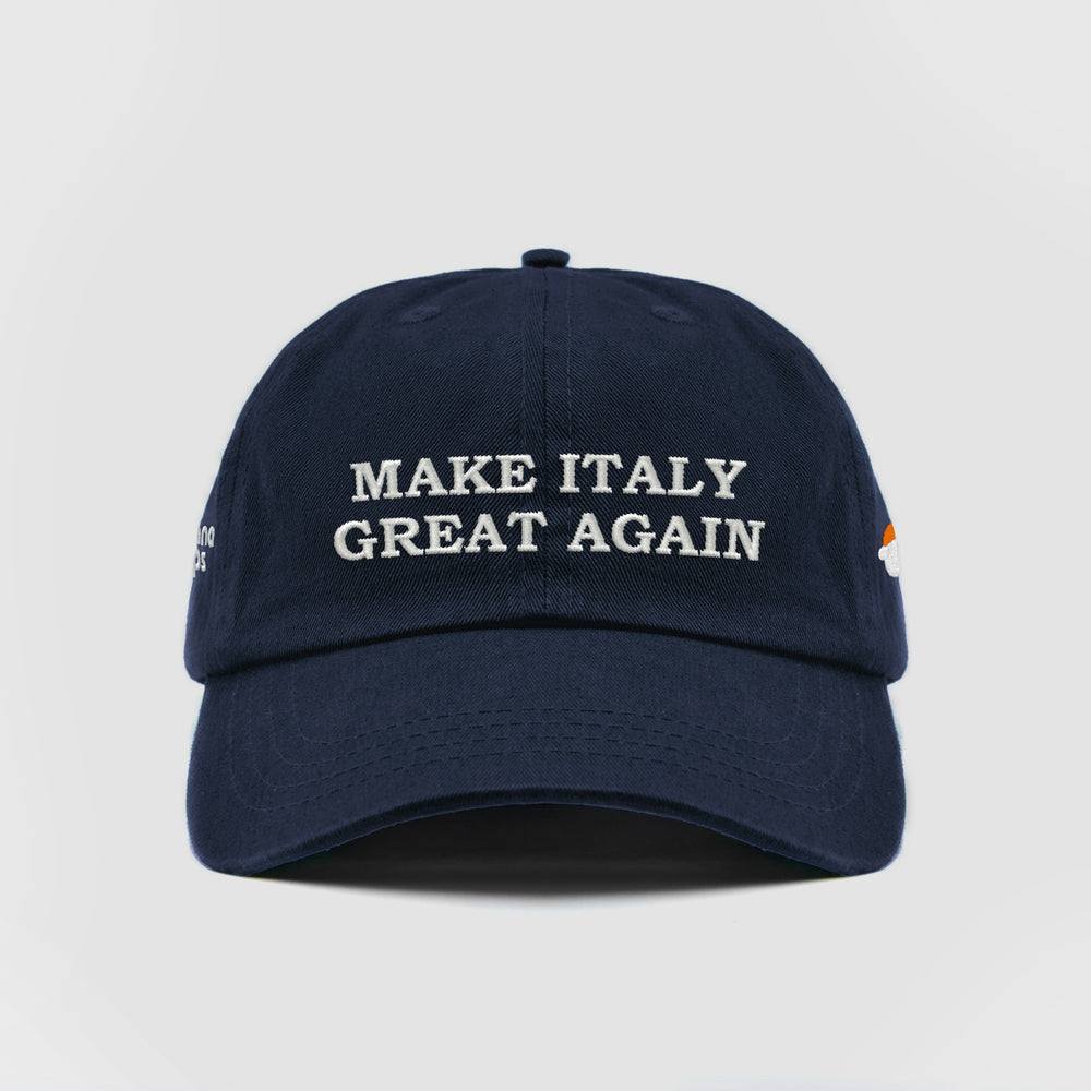 Cappellino in cotone "Make Italy great again"