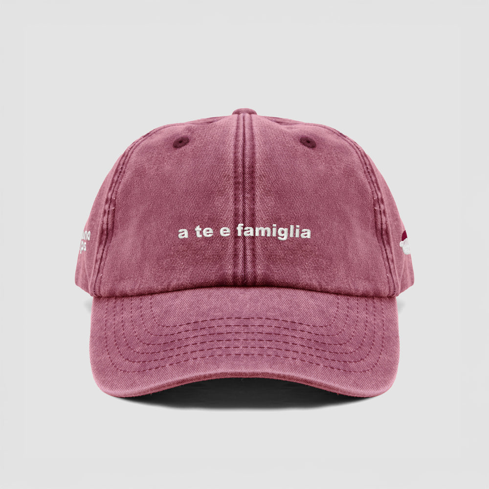 Cappellino vintage "a te e famiglia"
