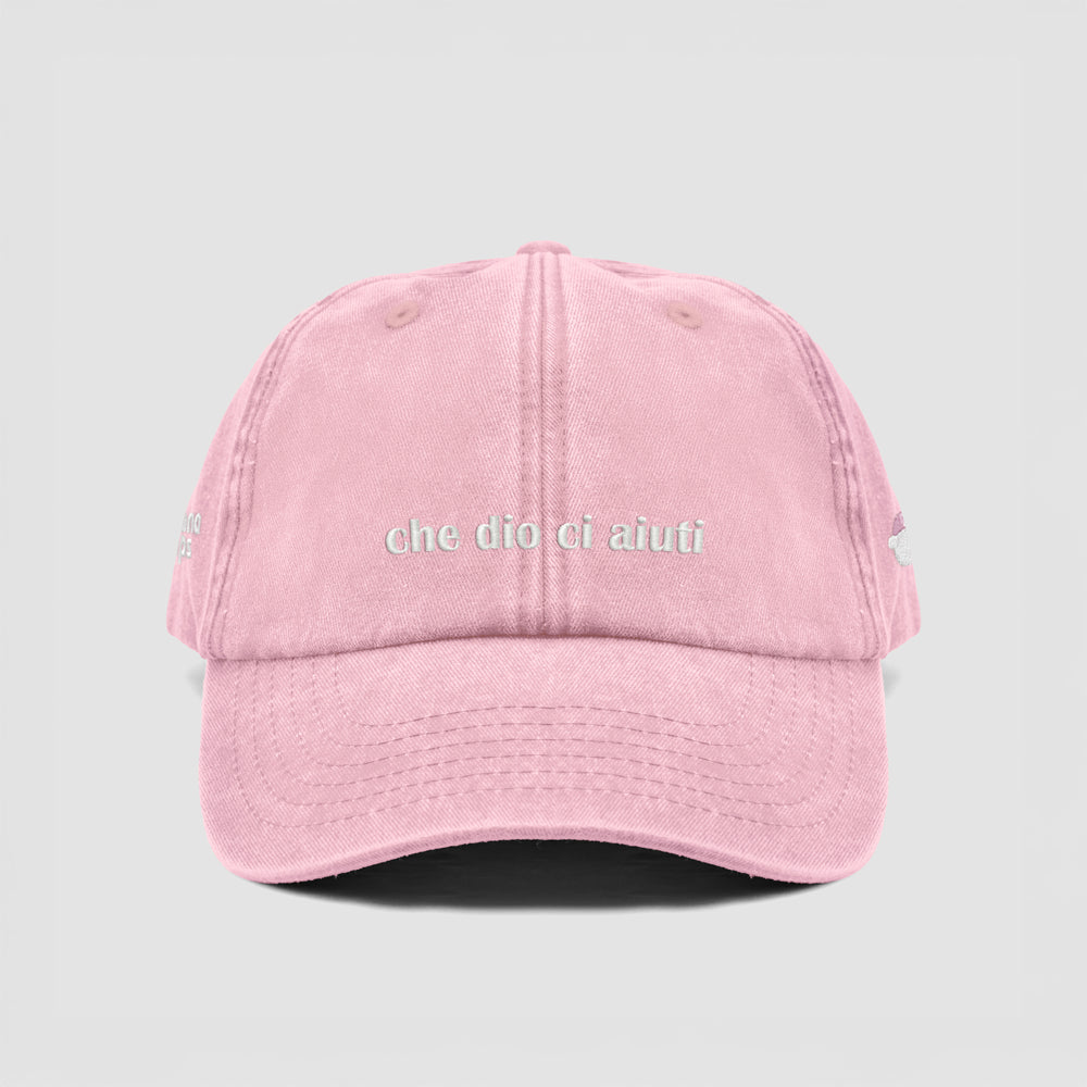 Cappellino vintage "che dio ci aiuti"