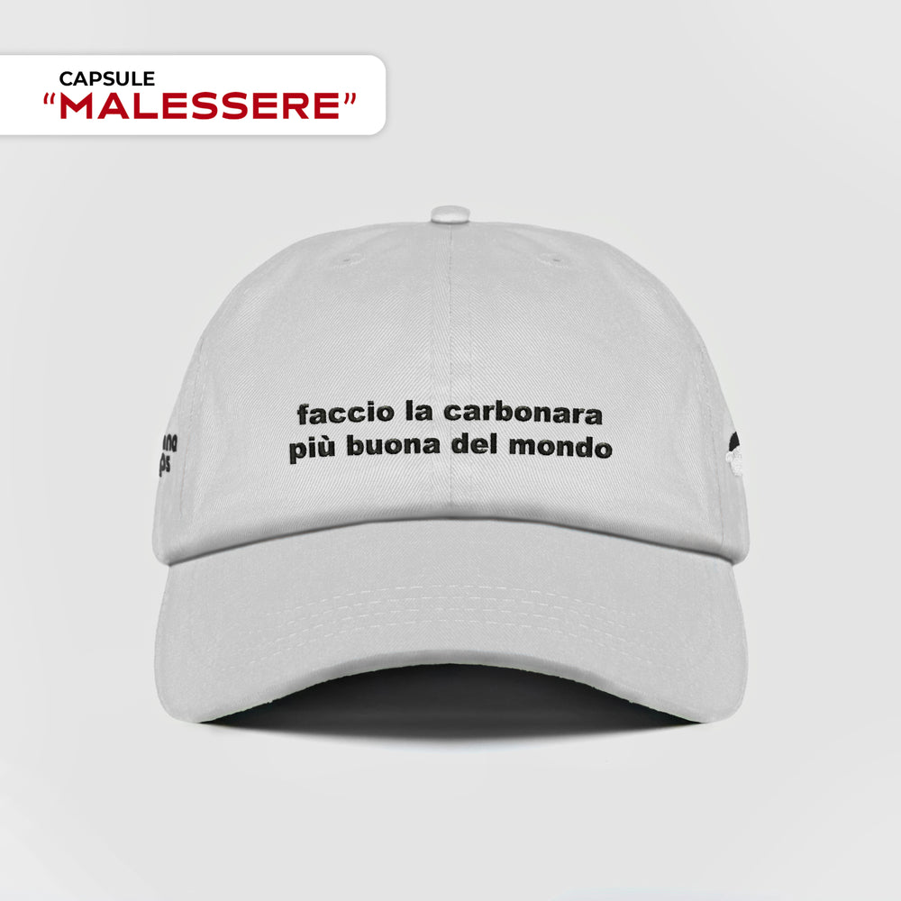 Cappellino "Faccio la carbonara più buona del mondo"