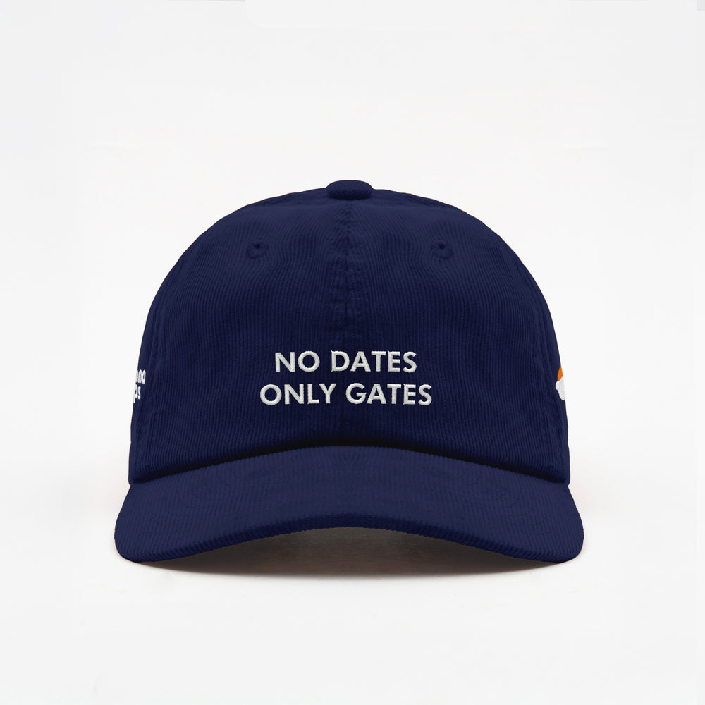 Cappellino in velluto a coste ''NO DATES ONLY GATES''