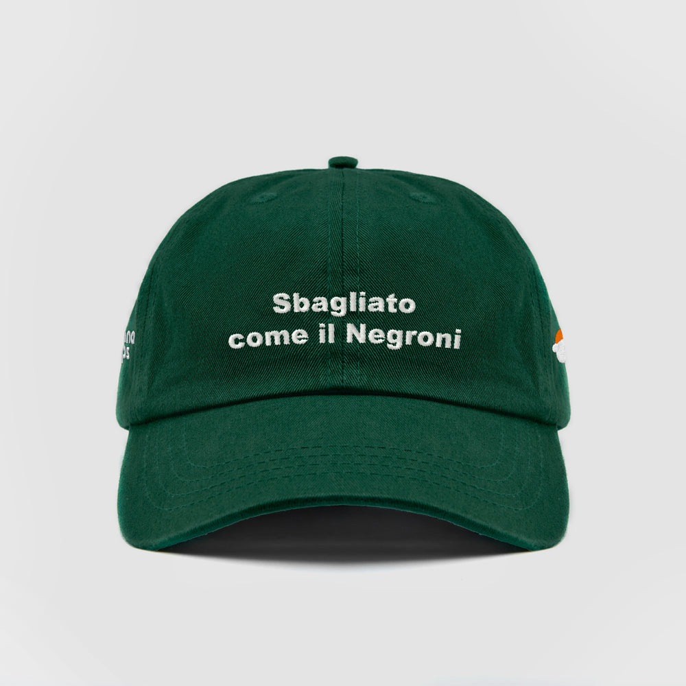 Cappellino in cotone "Sbagliato come il Negroni"