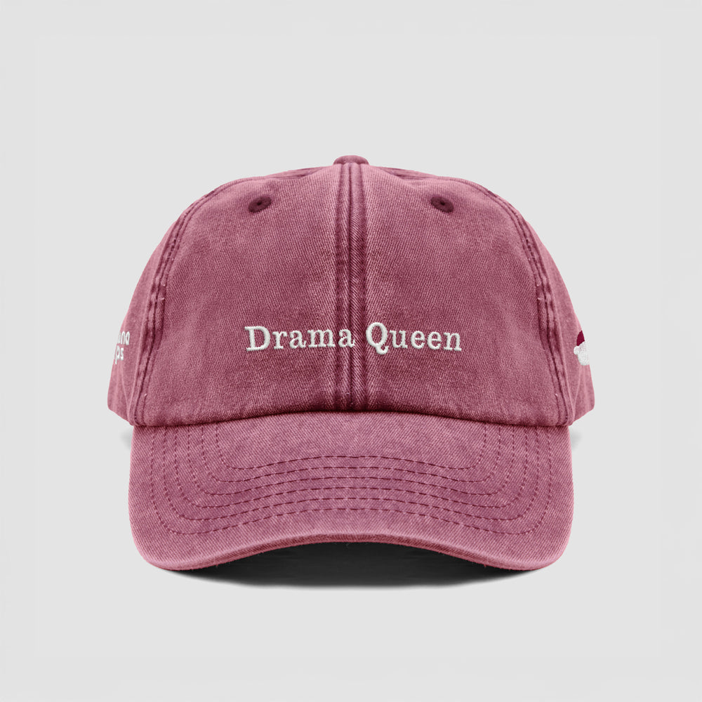 Cappellino vintage in cotone "Drama Queen"