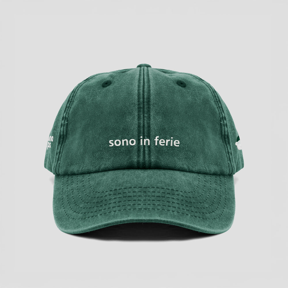 Cappellino vintage ''sono in ferie''