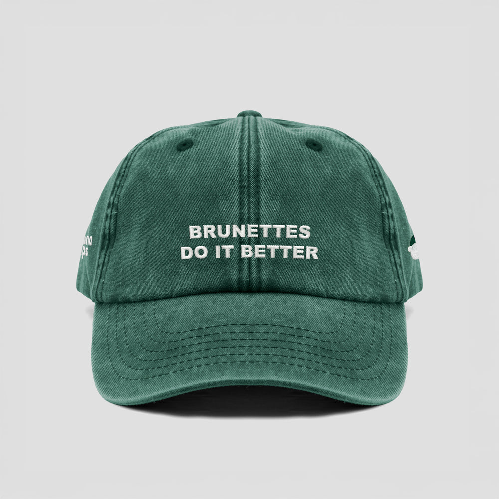 Cappellino vintage ''BRUNETTES DO IT BETTER''
