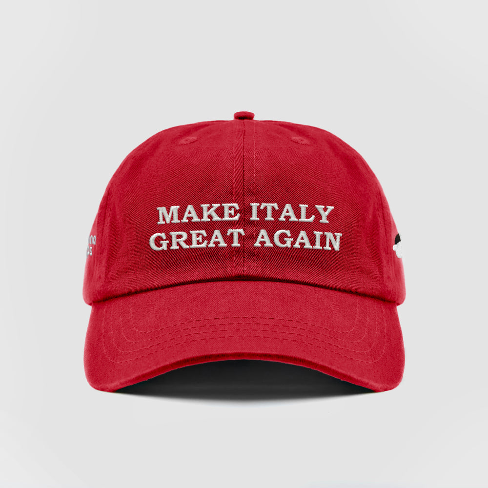 Cappellino in cotone "Make Italy great again"